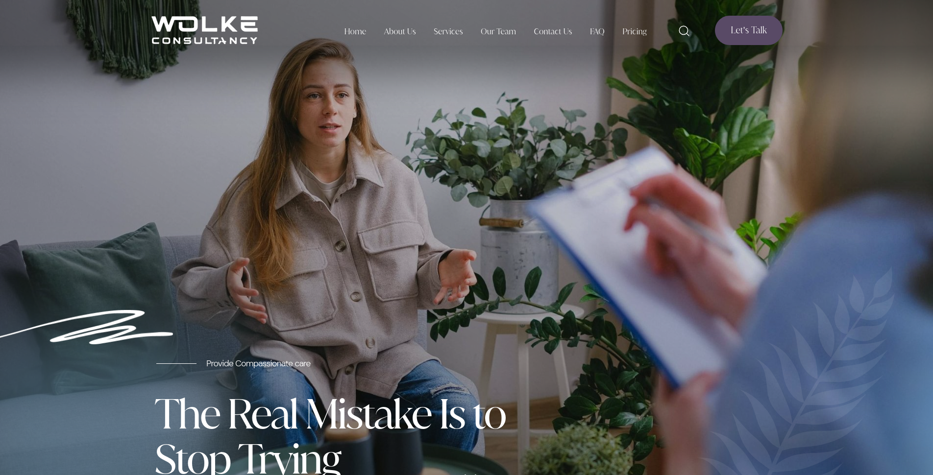 Solo therapist website example